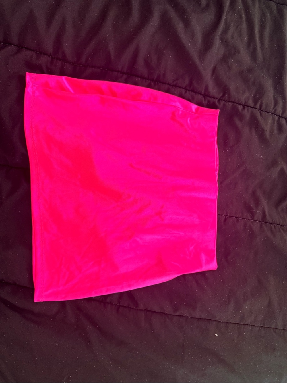 Neon Pink Women's Stretch Mini Skirt